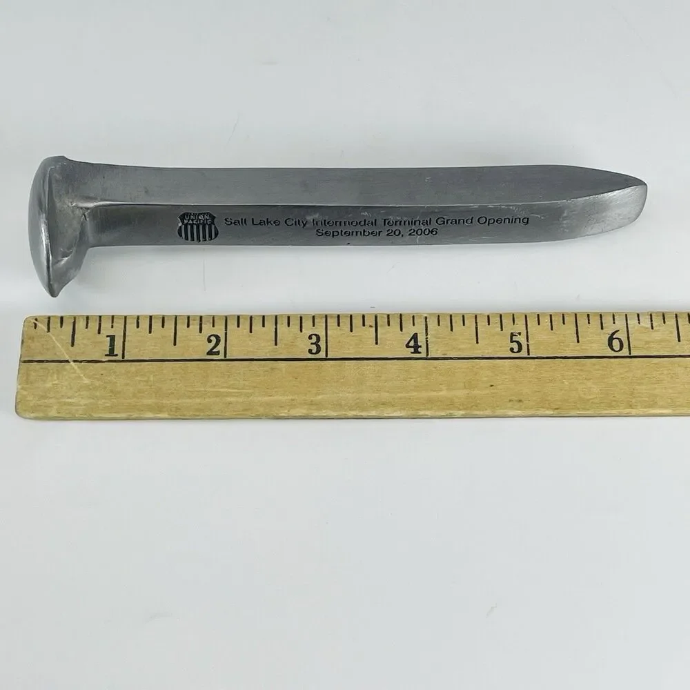Union Pacific Commemorative Railroad Spike 2006 Salt Lake City Grand Opening